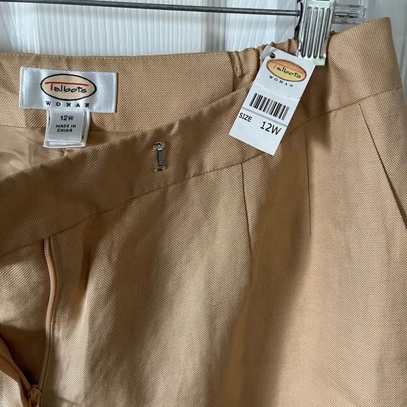 Talbots Pants - NWT Talbots silk linen trouser pants